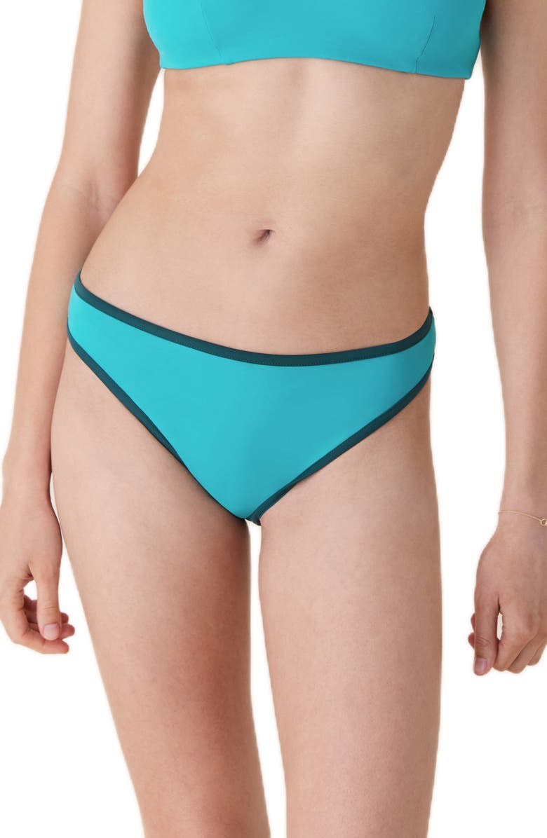 Andie The Bells Bikini Bottoms, Main, color, Cyan