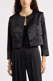Nordstrom Embellished Cropped Jacket