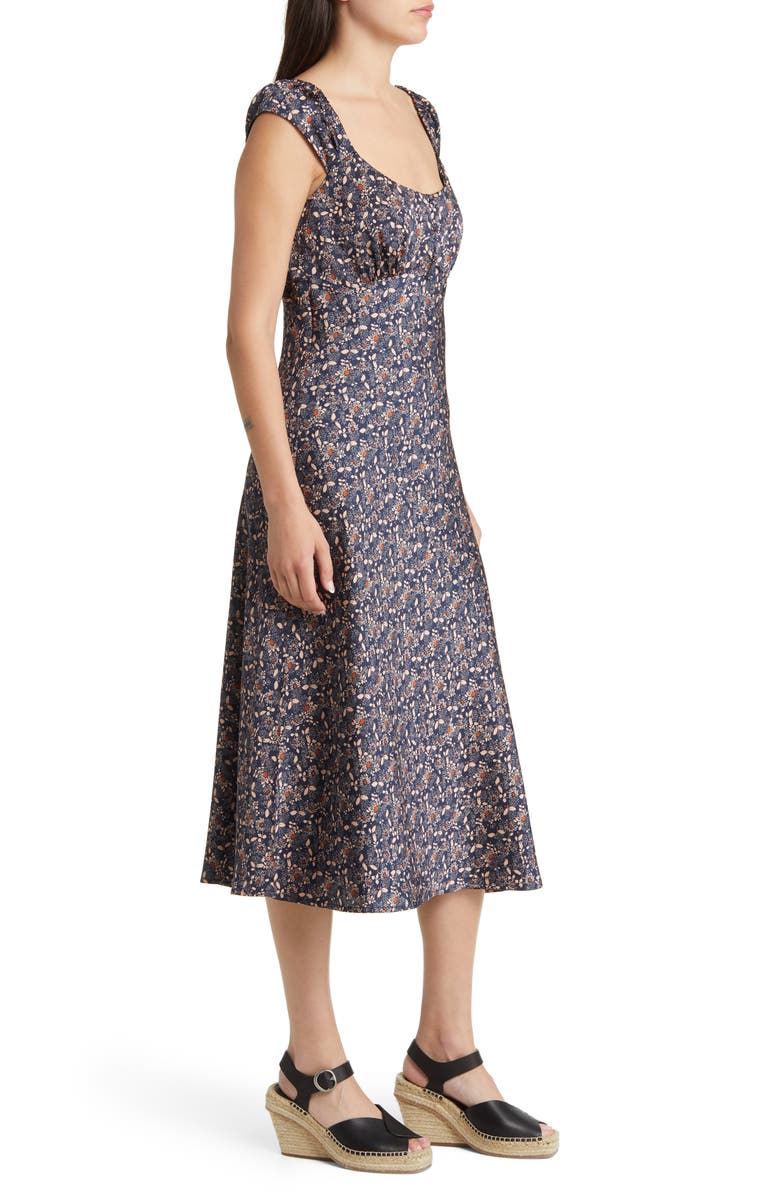 Treasure & Bond Cap Sleeve Satin Dress, Alternate, color, 