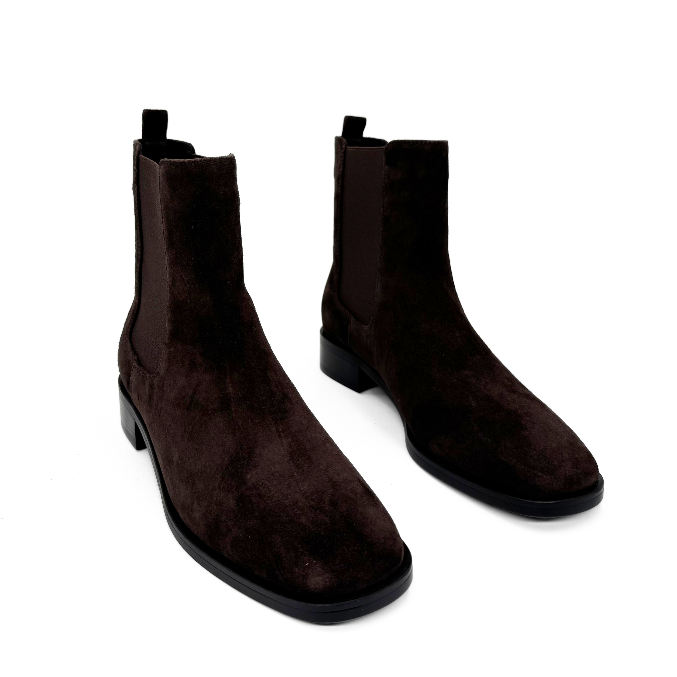 Cori Suede Chelsea Boots, Alternate, color, Brown