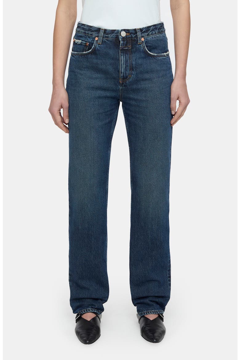 Roan Straight Leg Jeans, Main, color, DARK BLUE
