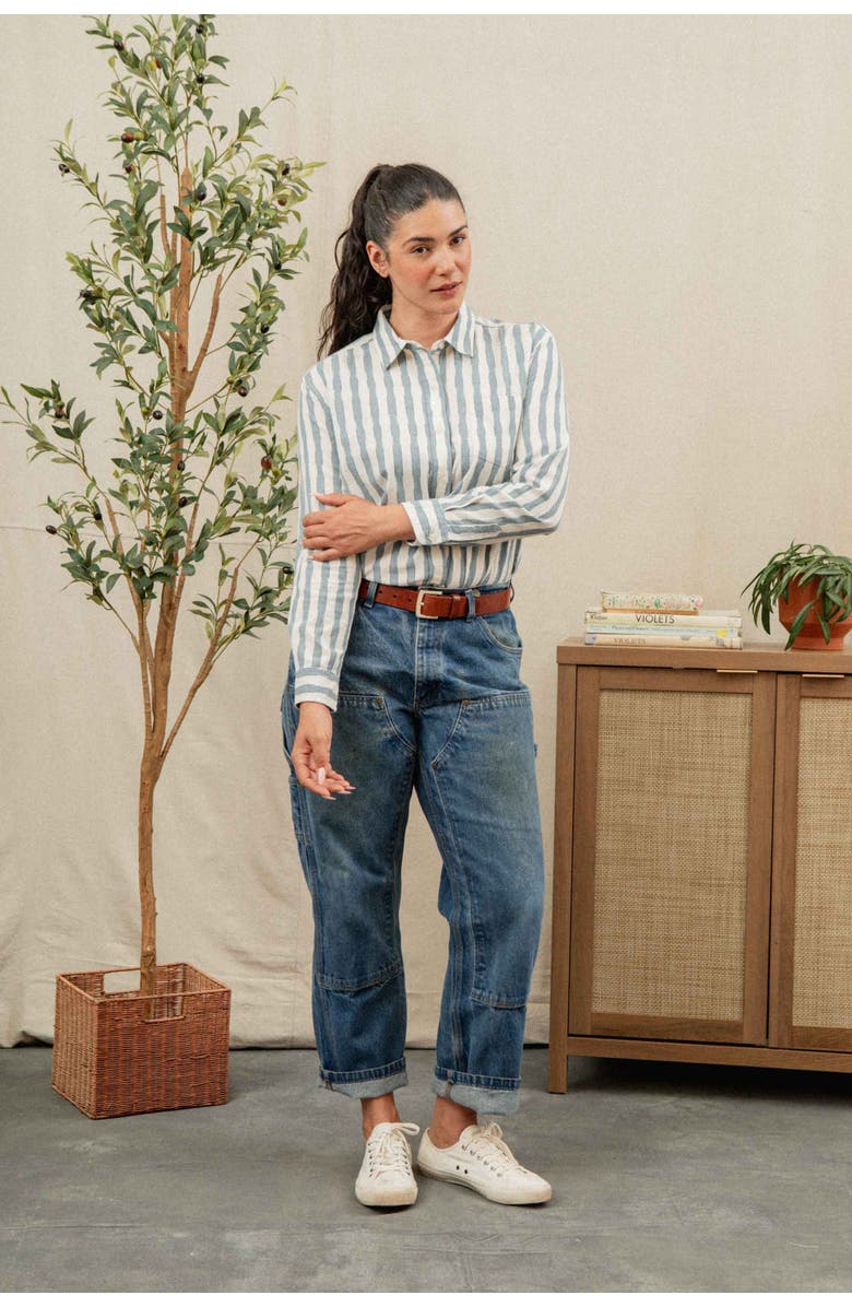 Bridge & Burn Haley Shirt, Alternate, color, Beach Stripe