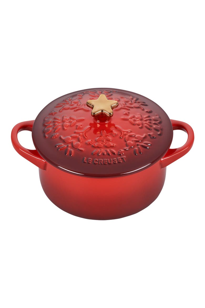 Noël Collection Snowflake Mini Baking Dish, Main, color, CERISE