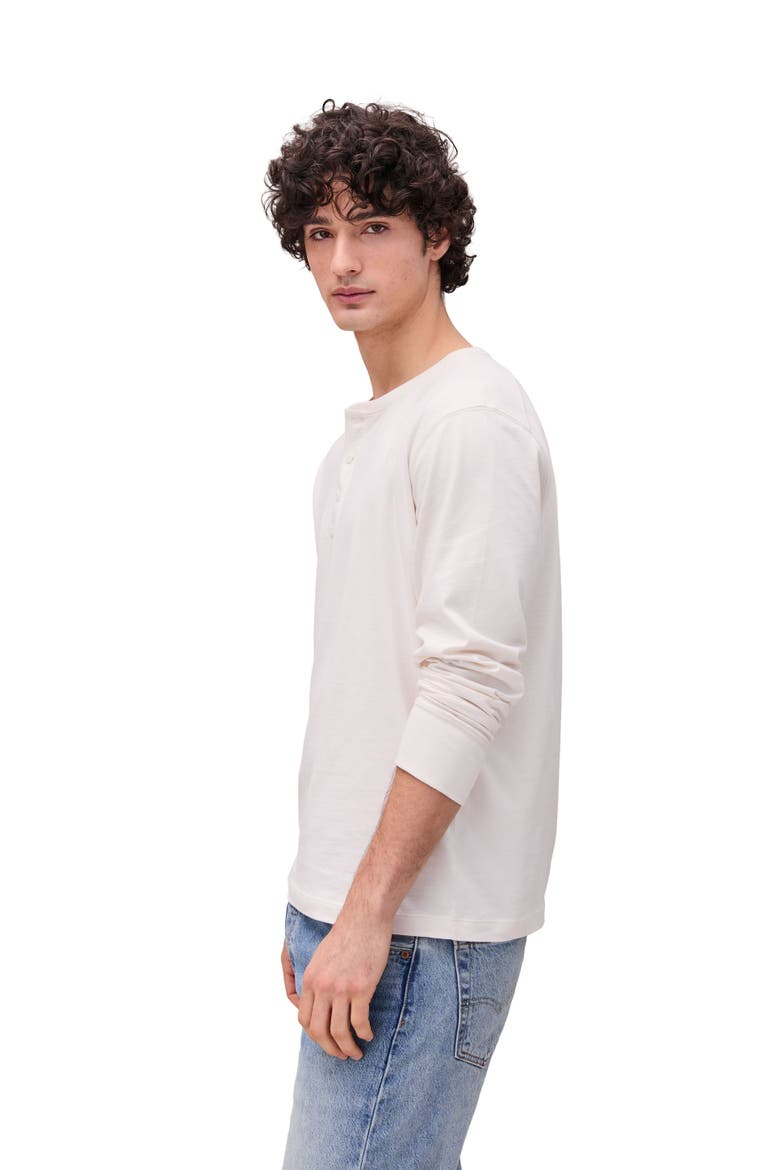 The Work Week Pima Henley, Alternate, color, Bone