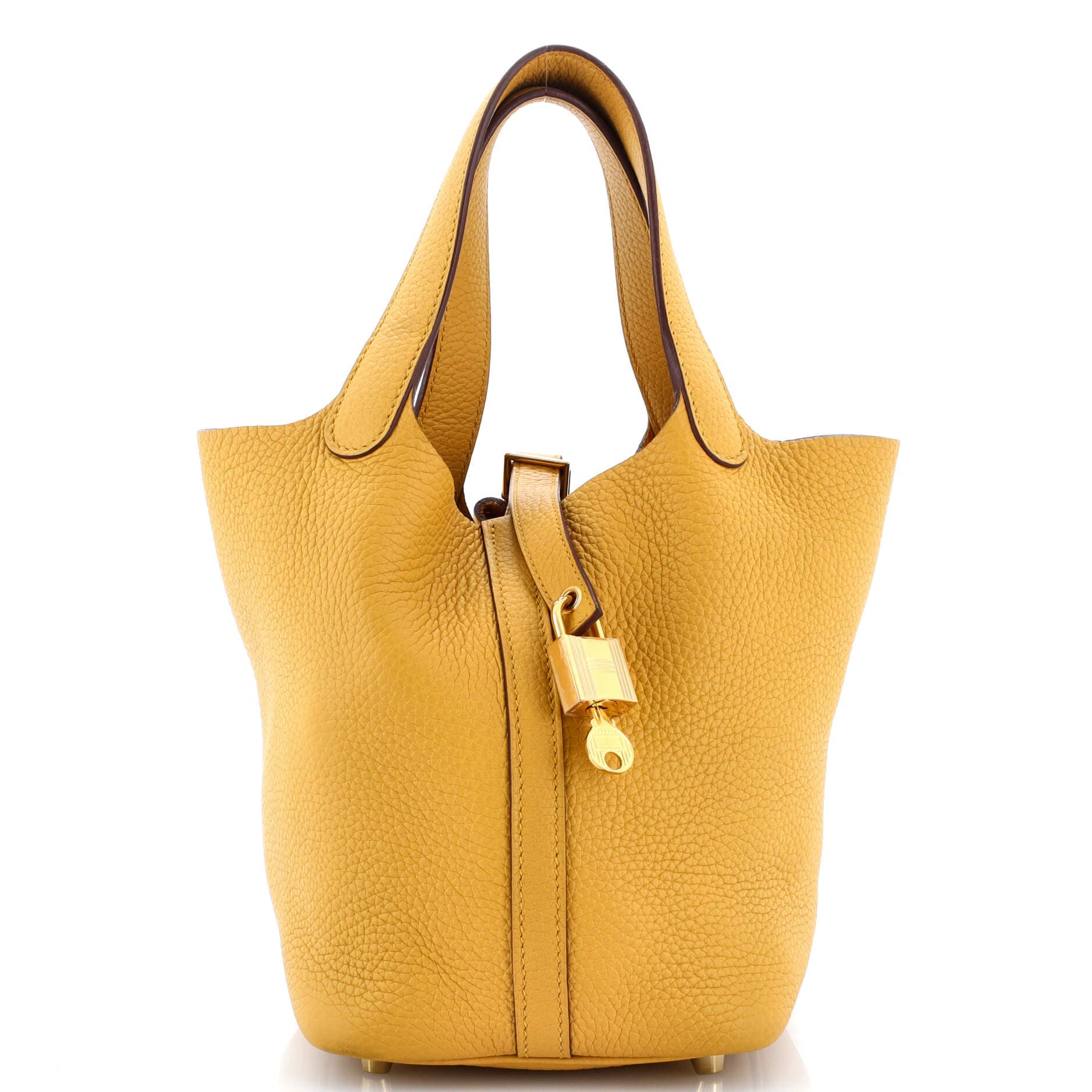 Pre-Owned Hermes Picotin Lock Bag Clemence PM, Main, color, 