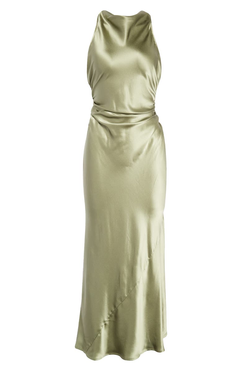 Reformation Casette Cowl Neck Silk Dress, Alternate, color,