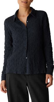 Eileen Fisher Crinkle Shirt