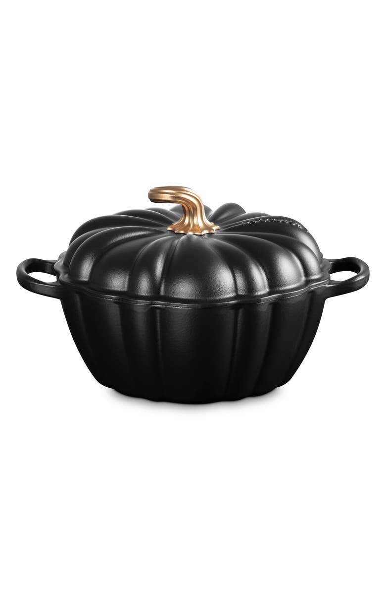 Le Creuset Figural Pumpkin Baking Dish, Main, color, Licorice