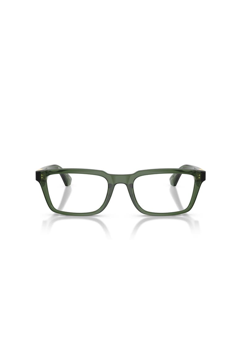 54mm Rectangle optical glasses, Alternate, color, Green