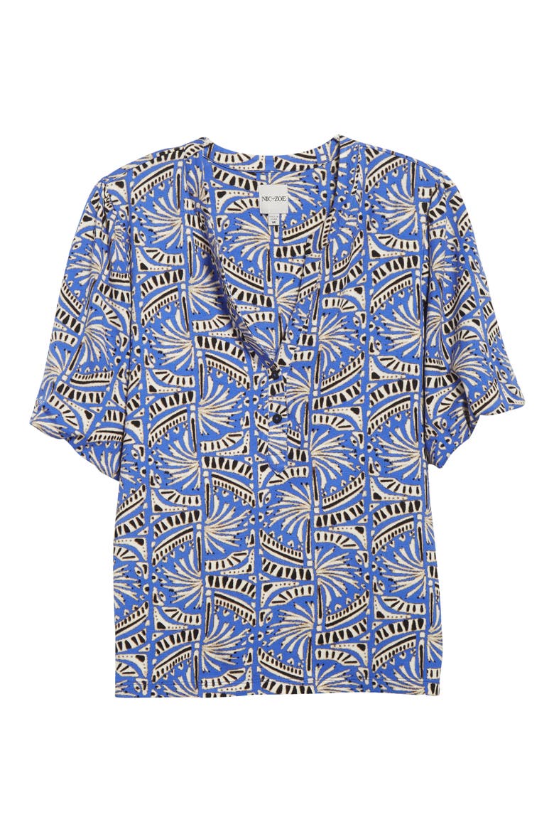 Ocean Jewel Jersey Top, Alternate, color, BLUE MULTI