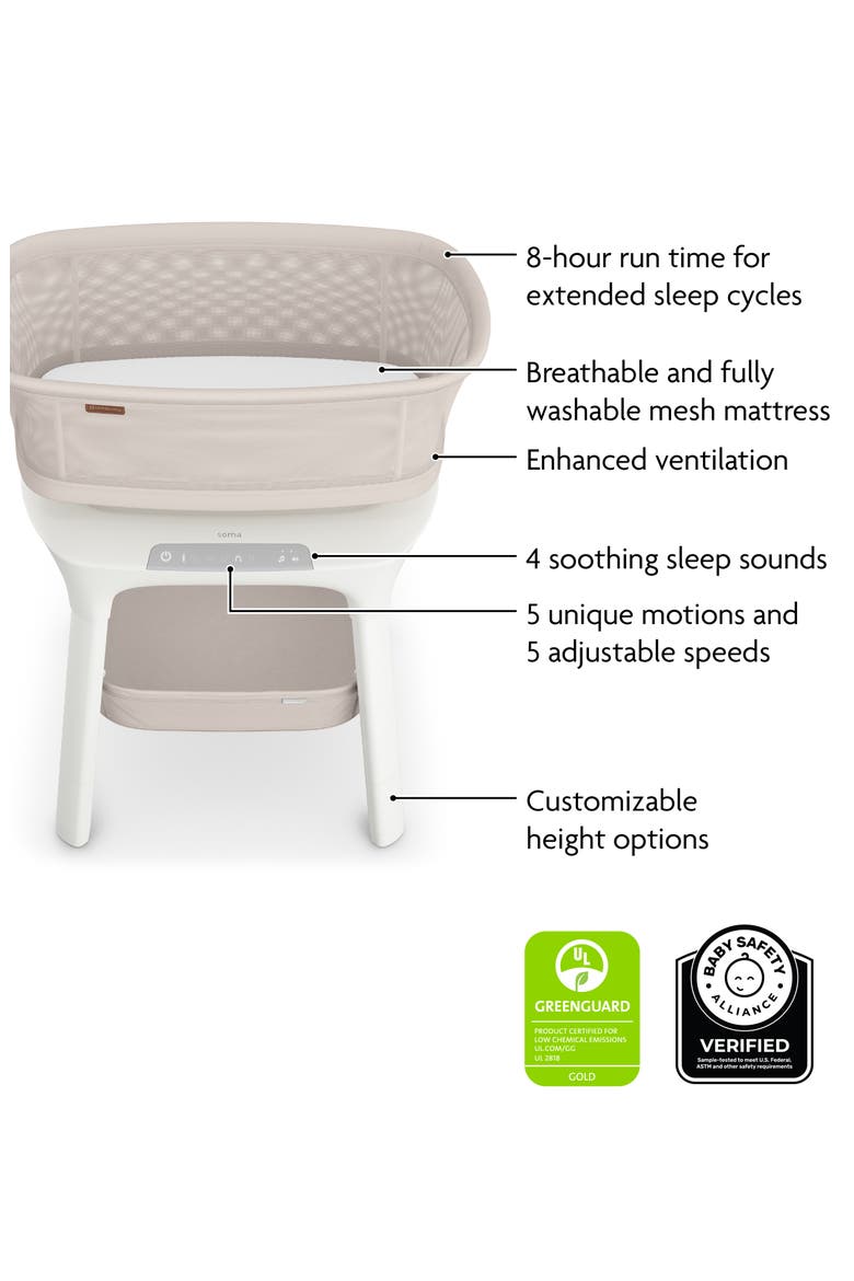 Soma Smart Bassinet, Alternate, color, CHARLIE