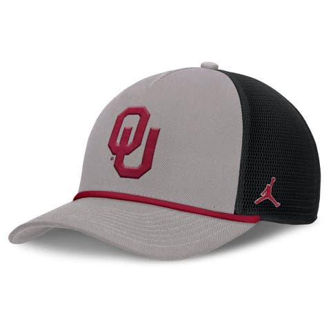 Men's Jordan Brand Gray Oklahoma Sooners Rise Primetime Trucker Adjustable Hat