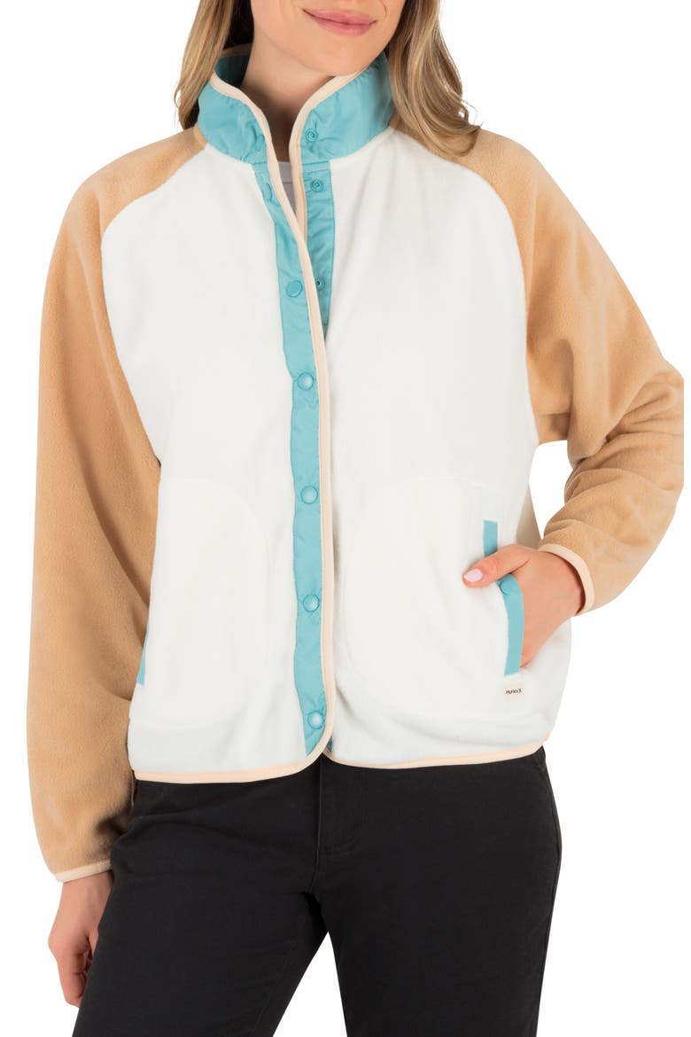 Explore Colorblock Polar Fleece Jacket, Main, color, TOFU