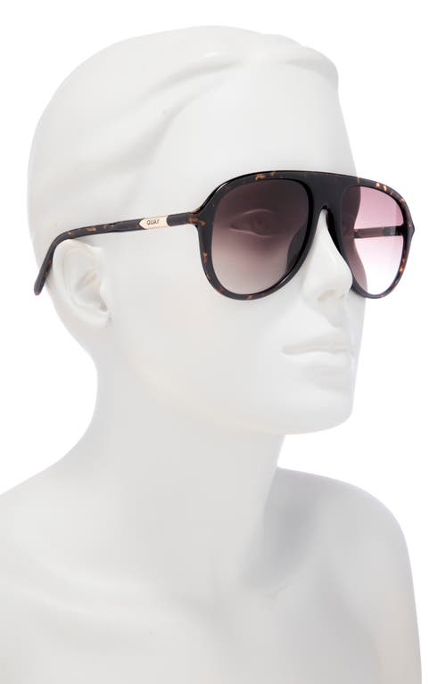 Quay Chart Topper 54mm Aviator Sunglasses In Brown
