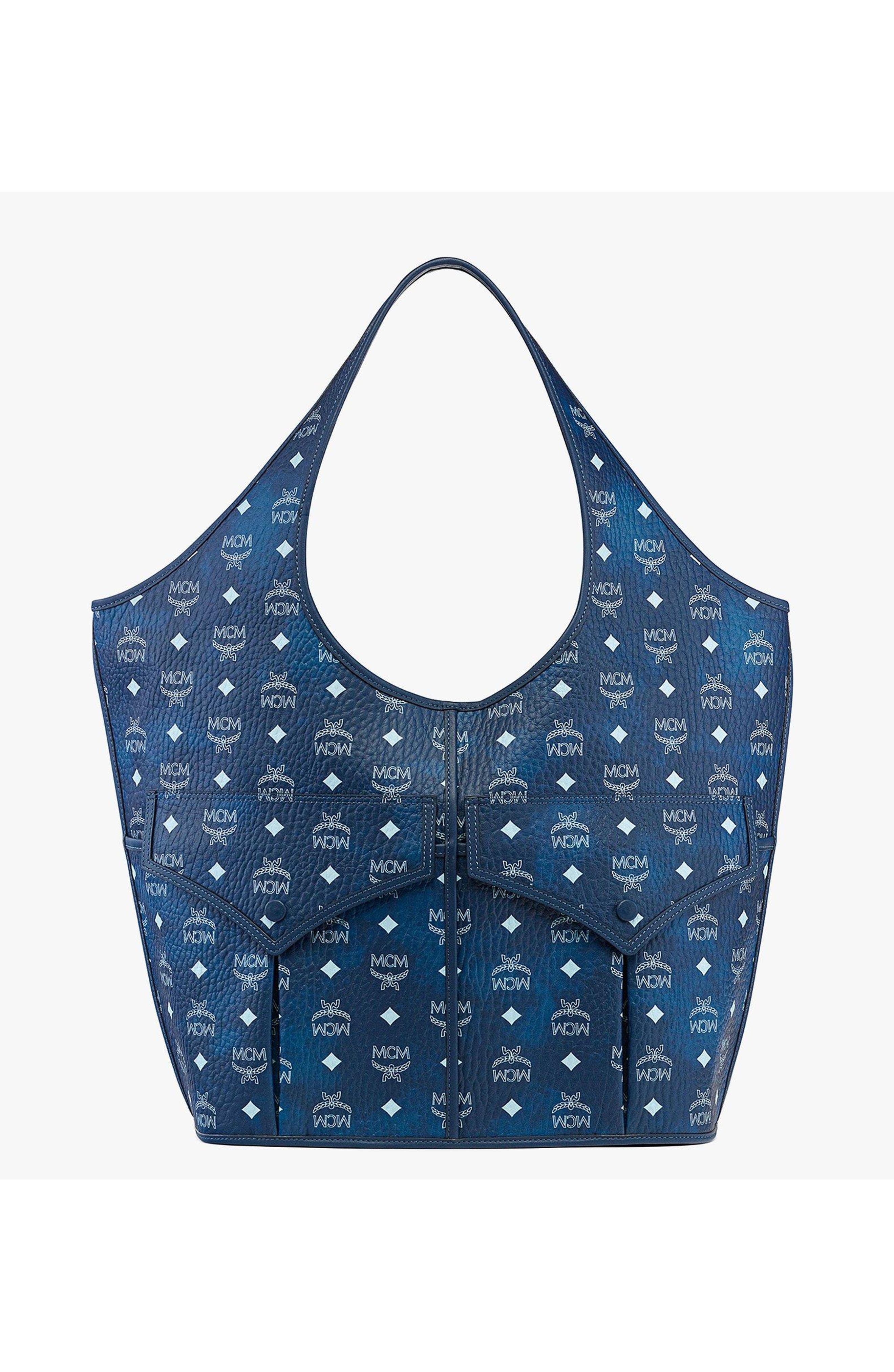 X-Large Leni Shopper in Visetos, Main, color, Blue