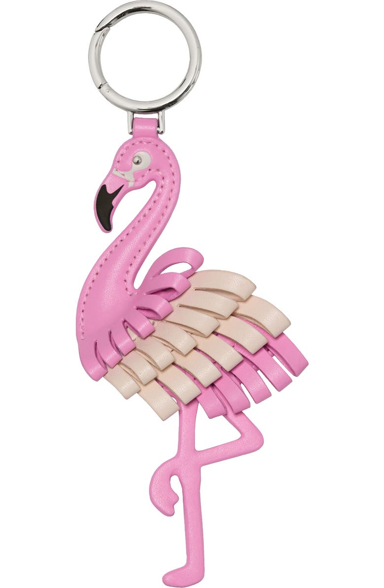 Kate Spade New York flamingo bag charm, Main, color,