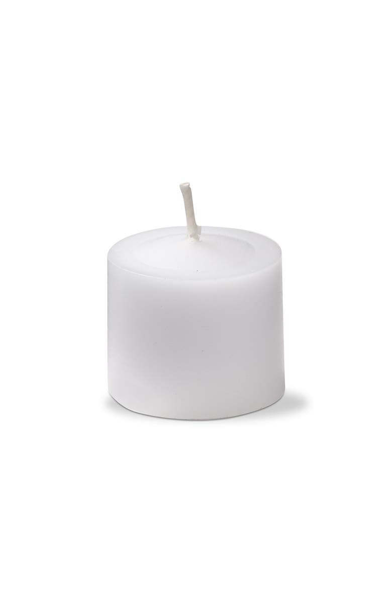 tag Color Studio White Votive Candles Set of 12 Smokeless Wax, Main, color, White