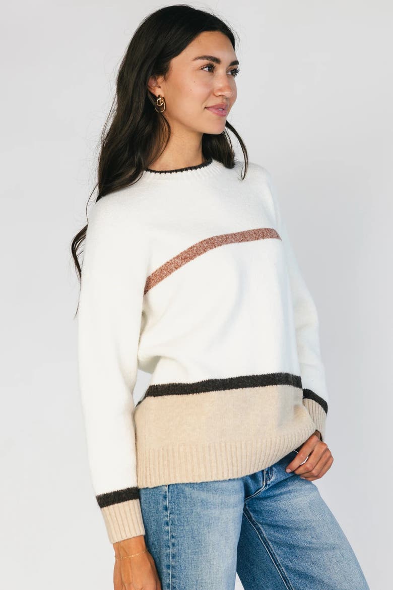 Stacey Sweater, Alternate, color, Natural Multi