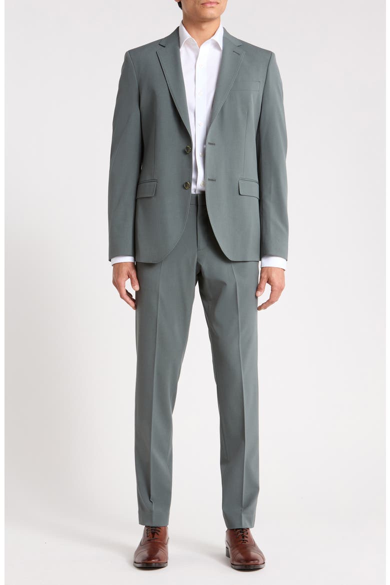 Extra Trim Fit Two-Button Suit, Main, color, GREEN URBAN