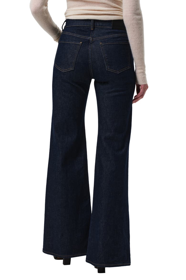 Kimberly Side Tab Flare Jeans, Alternate, color, HELIA DARK INDIGO