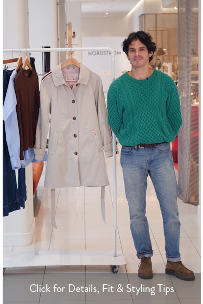 Sophia Sleeve Stripe Trench Coat video
