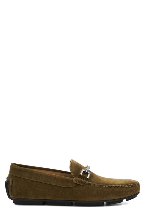 Bruno Magli Taso Bit Driving Loafer In Sage Suede
