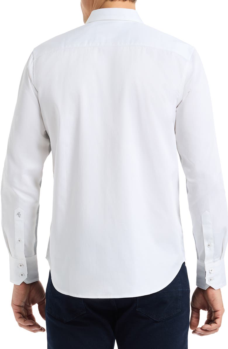 Robert Graham Holiday Cheers Cotton Dress Shirt, Alternate, color, White