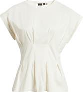 BOSS Evinata Pleated Peplum Top