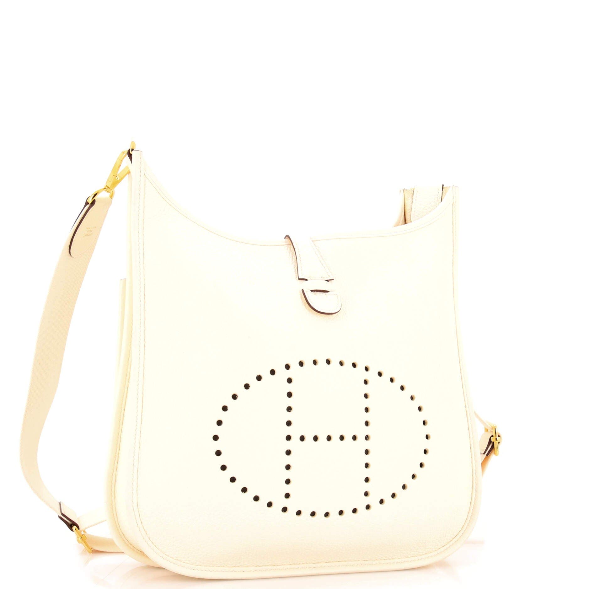 Pre-Owned Hermes Evelyne Bag Gen III Clemence PM, Alternate, color, Nata