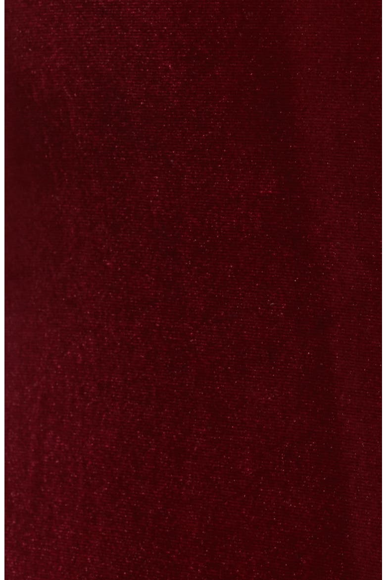 Besame Long Sleeve Velvet Maxi Dress, Alternate, color, BURGUNDY