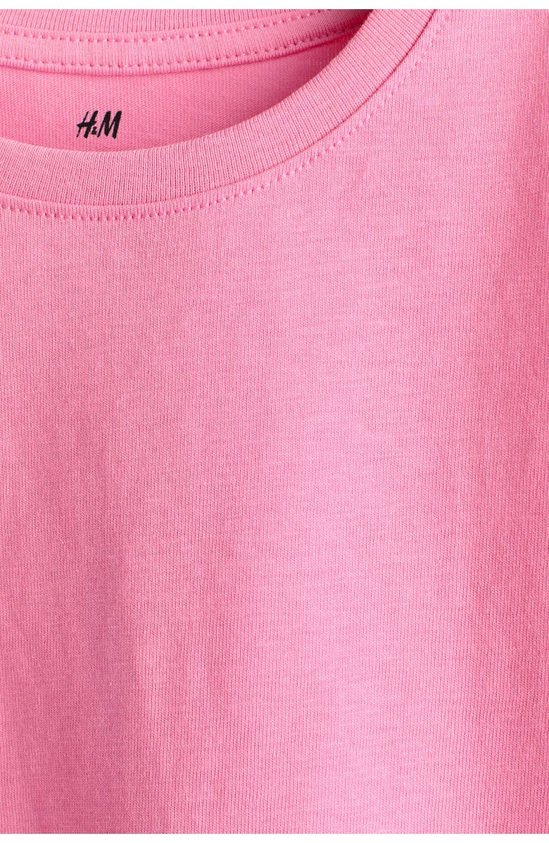 H&M Flutter-sleeved Top, Alternate, color, Hot Pink