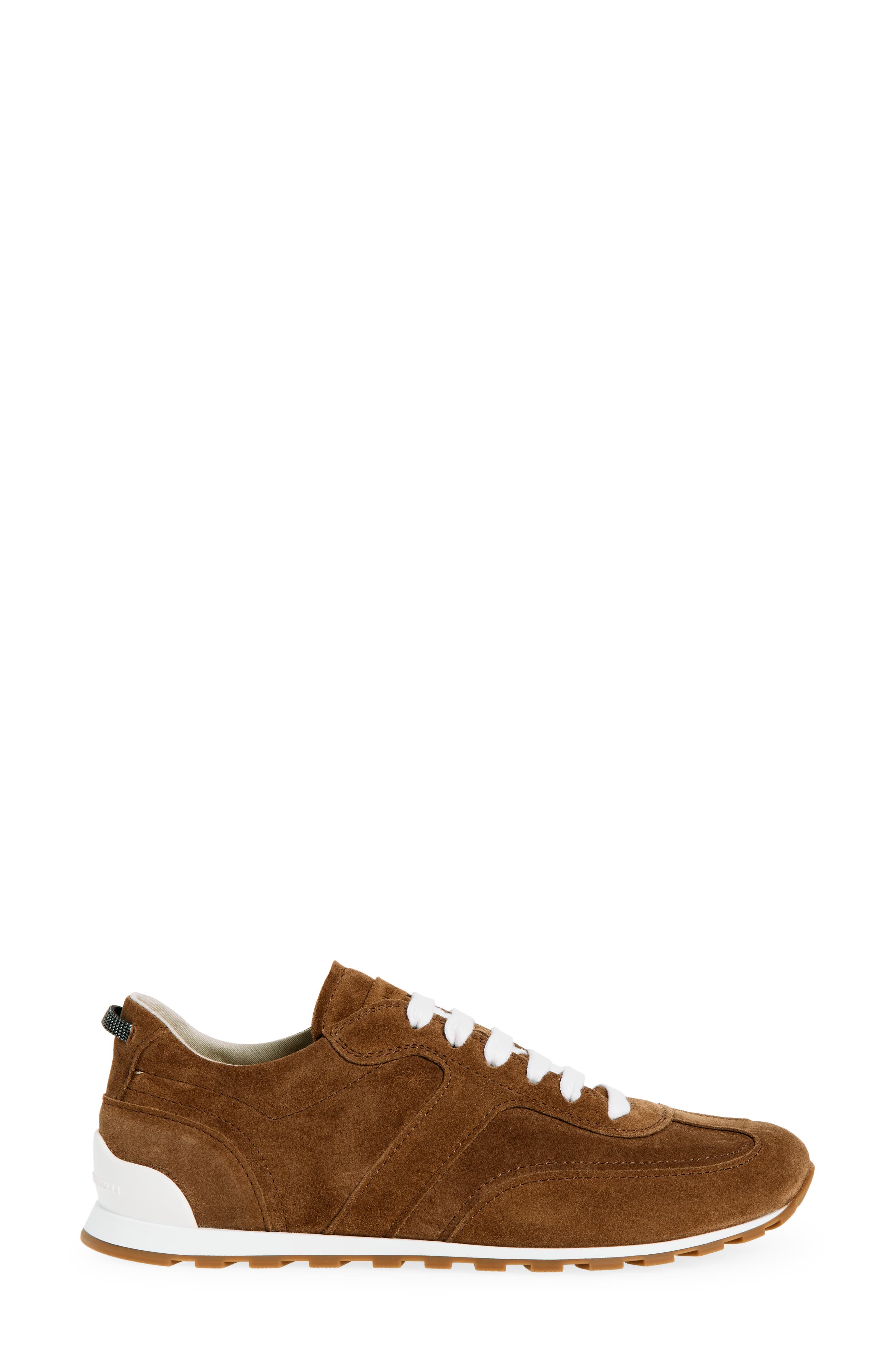 Brunello Cucinelli Suede Sneaker, Alternate, color, C9773 Caramello