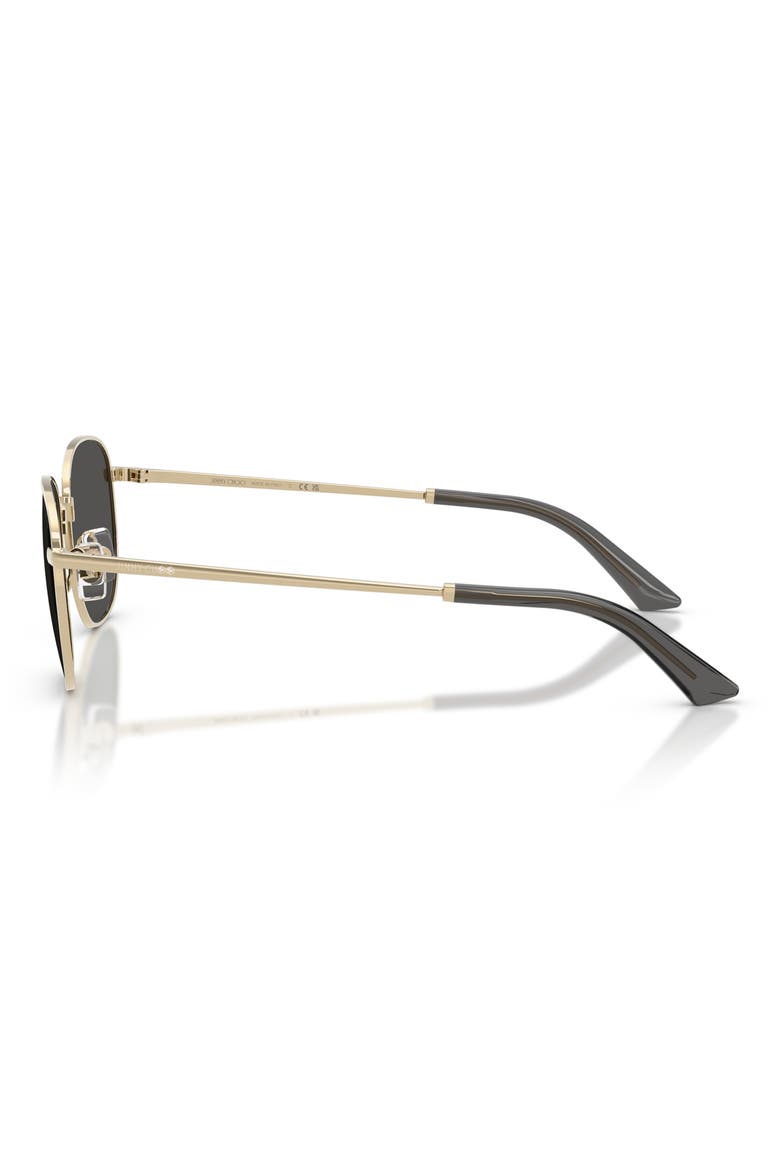 52mm Phantos Sunglasses, Alternate, color, PALE GOLD / DARK GREY