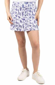 TailorByrd Toile Print Performance Skort
