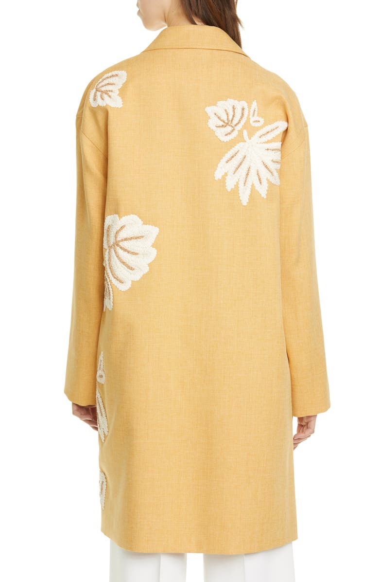 Lafayette 148 New York Myer Embellished Car Coat, Alternate, color, 