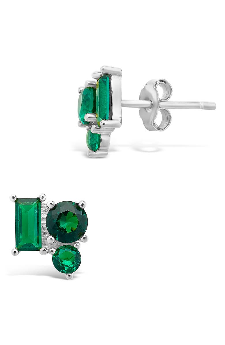 Sterling Forever Cluster Stud Earrings, Alternate, color,