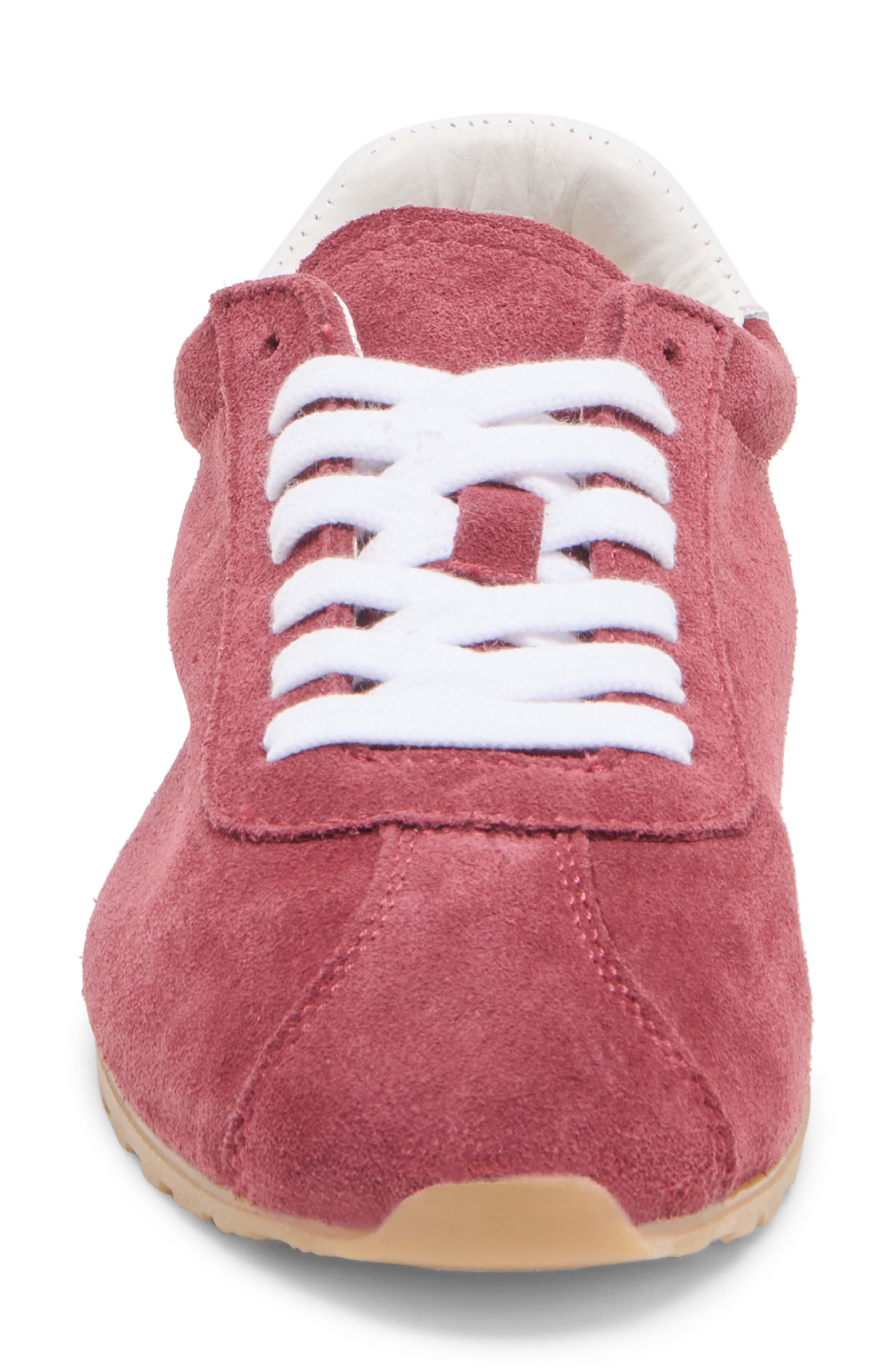 Serina Sneaker, Alternate, color, BURGUNDY SUEDE