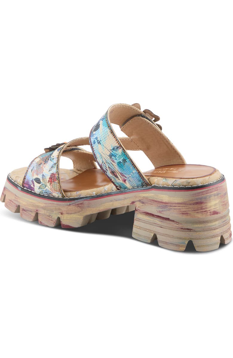 L'Artiste by Spring Step Myrina Platform Slide Sandal, Alternate, color, Plum Multi