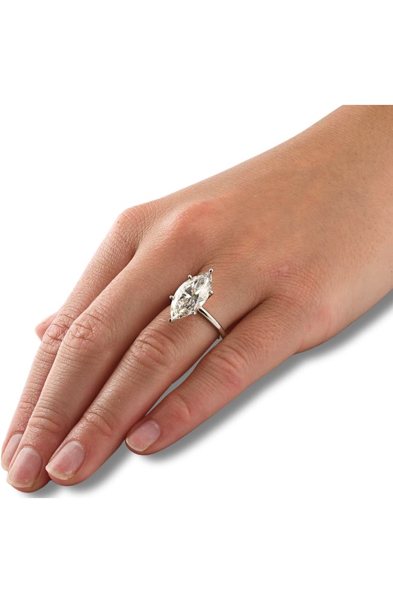 Bliss Diamond Certified 6Ct Marquise Solitaire Diamond Engagement Ring Lab Grown, Alternate, color, 14K White Gold