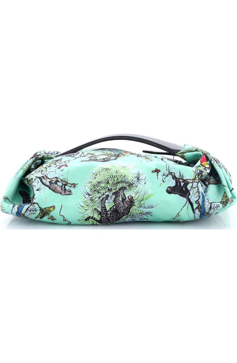 Pre-Owned Hermes Balusoie Bag Printed Silk and Leather, Alternate, color,