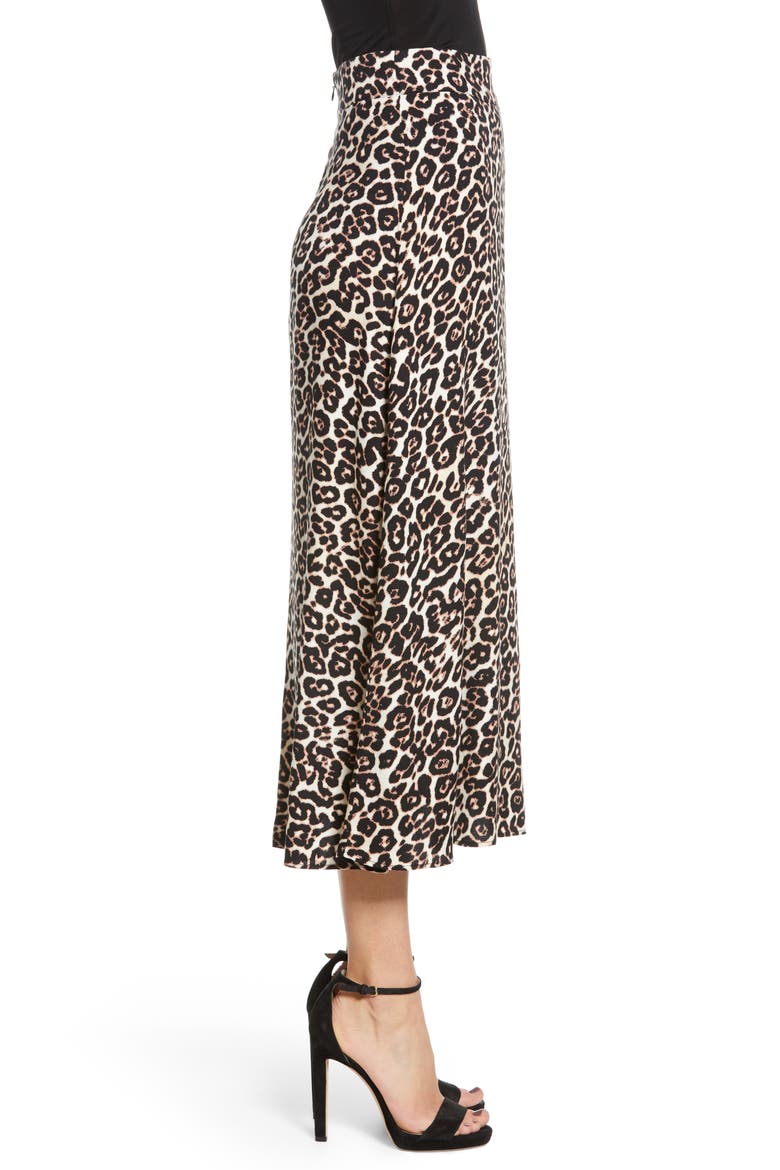 Kiwi Midi Skirt, Alternate, color, LEOPARD