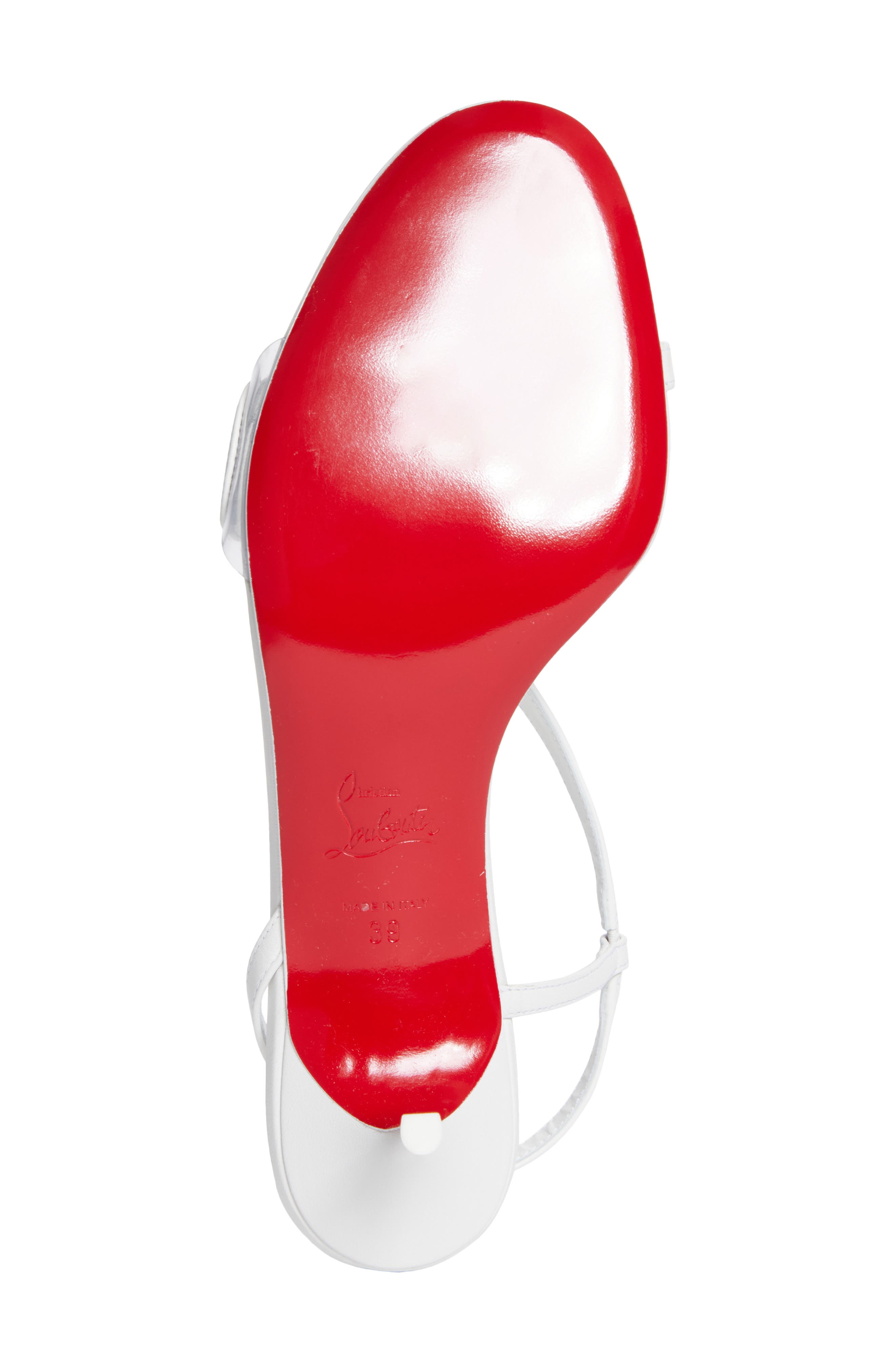 Christian Louboutin Rosalie Slingback Sandal, Alternate, color, Bianco