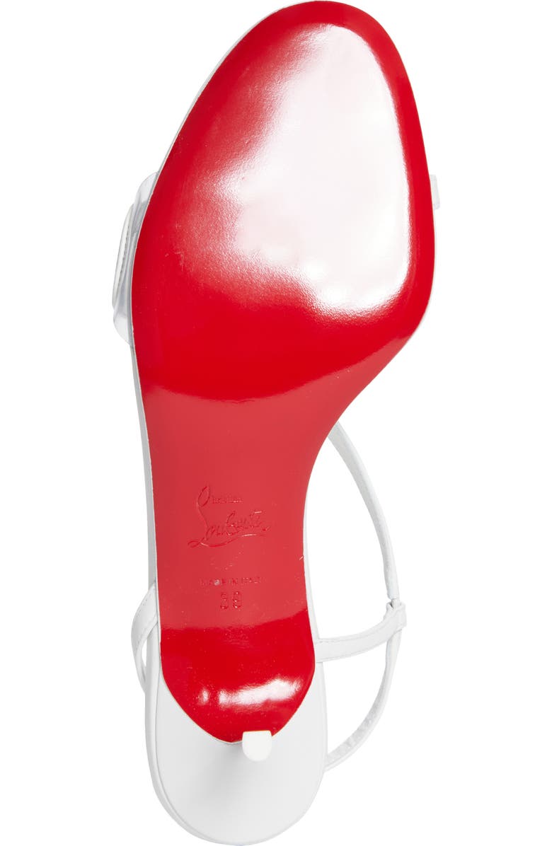 Christian Louboutin Rosalie Slingback Sandal, Alternate, color, Bianco