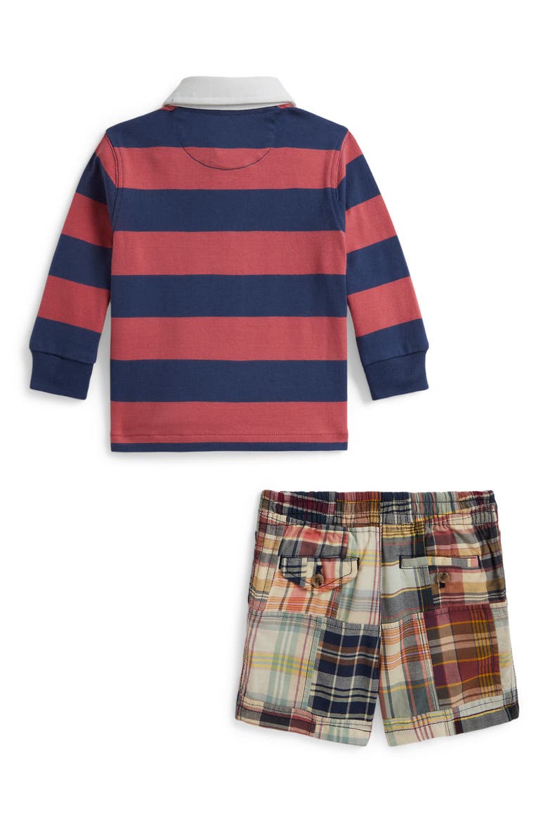 Cotton Two-Piece Shorts Set, Alternate, color, ADIRONDACK BERRY/ OLD ROYAL