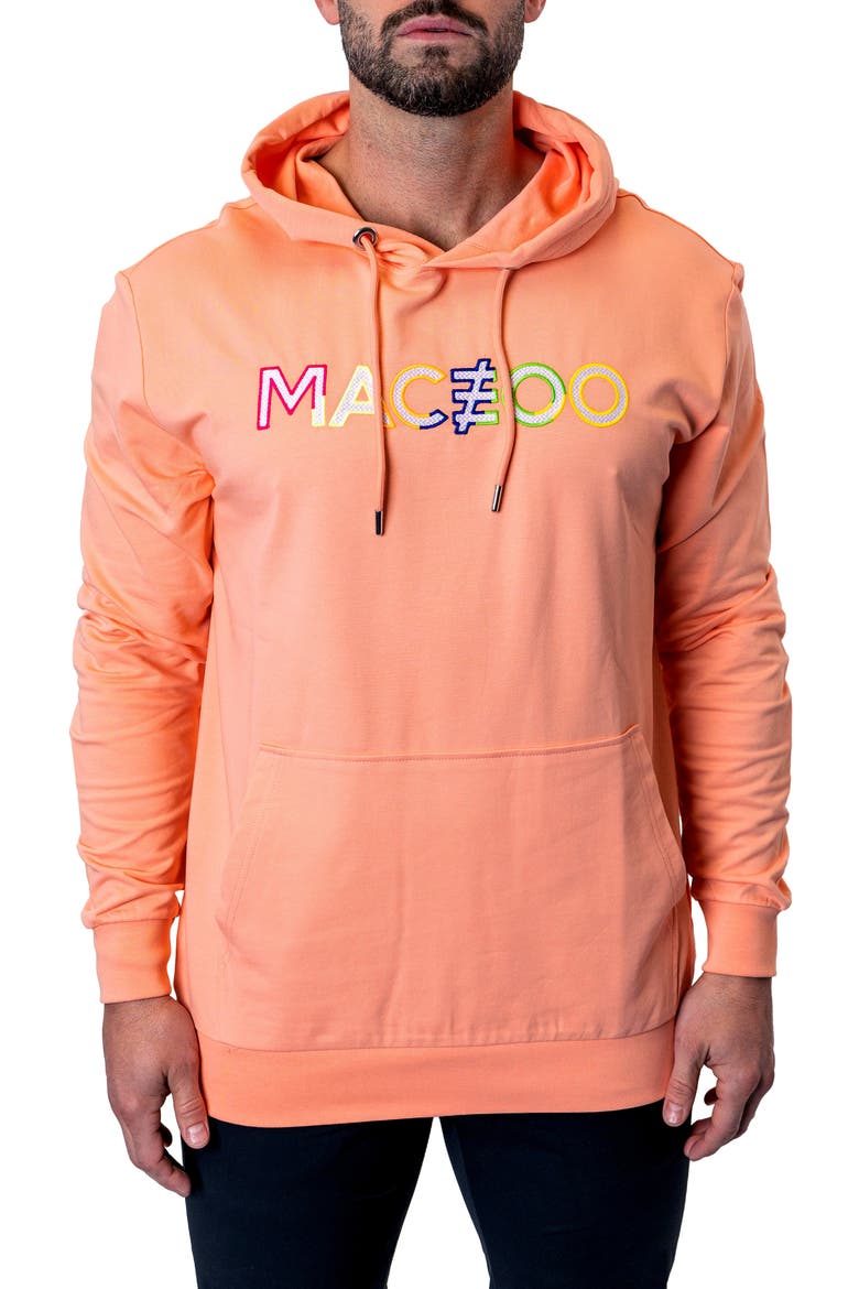 TrueColors Embroidered Logo Hoodie, Main, color, PINK