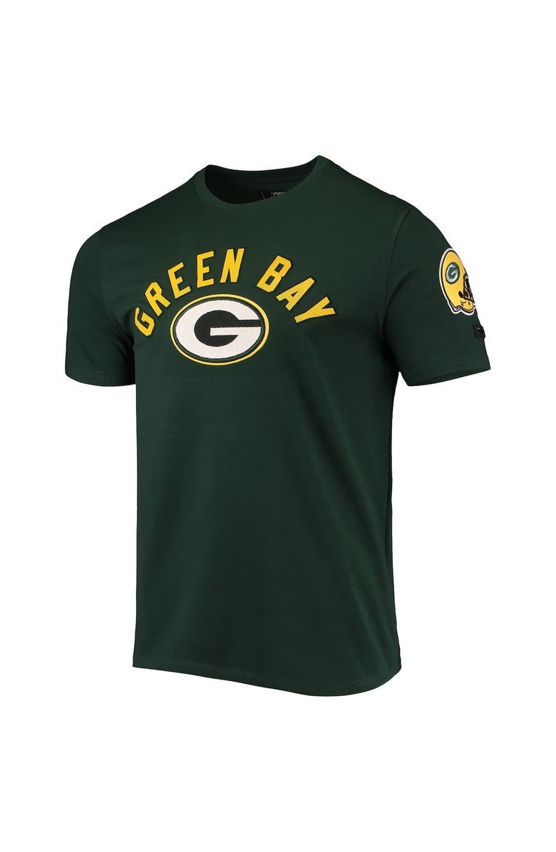 PRO STANDARD Men's Pro Standard Green Green Bay Packers Team Classic Bristle Slim-Fit T-Shirt, Alternate, color, Green