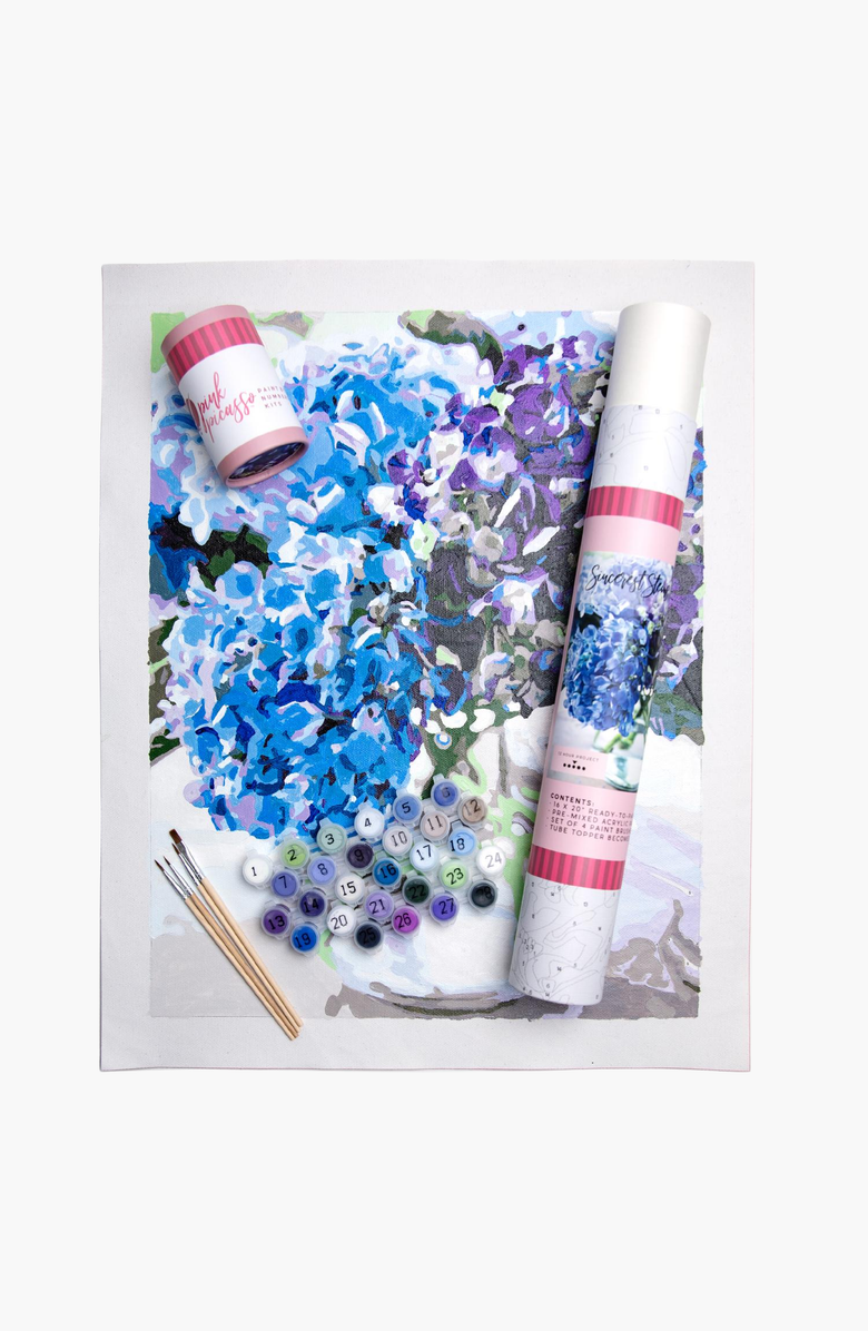 Pink Picasso Kits Sincerest Stems Paint by Numbers Kit, Main, color, Blues / Purples