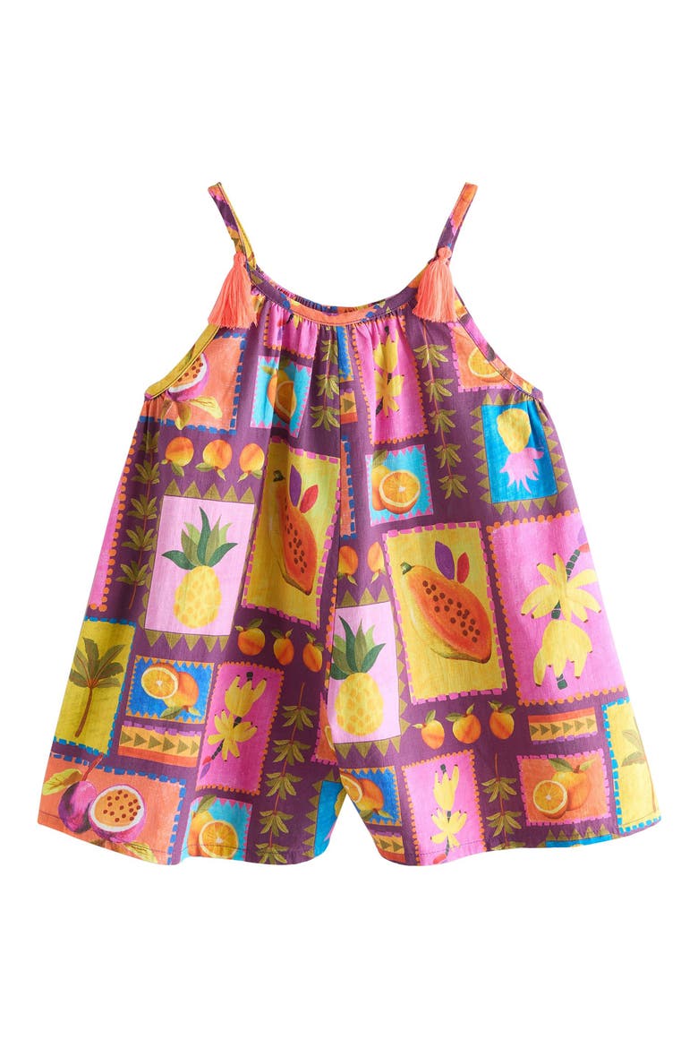 Kids' Fruit Tile Print Romper, Main, color, MULTI