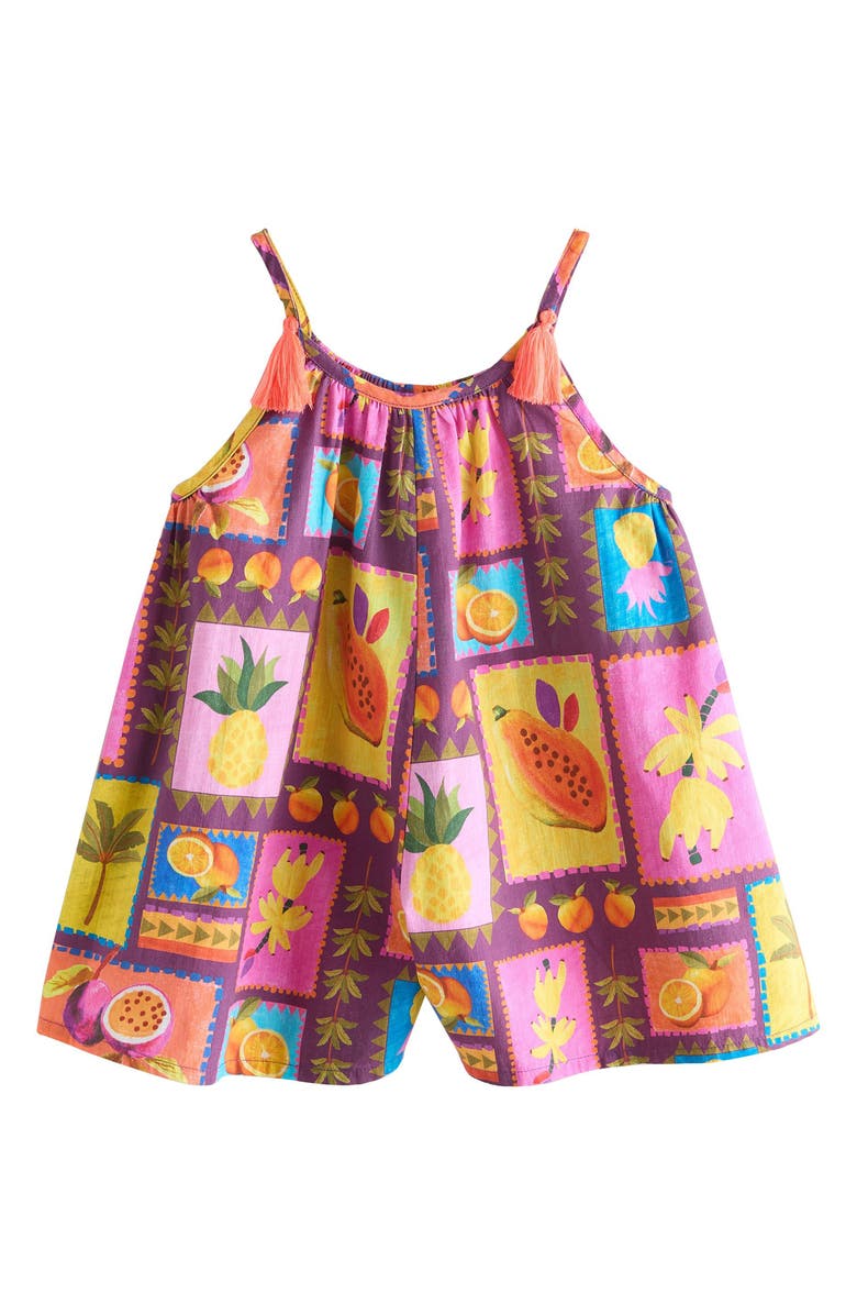 NEXT Kids' Fruit Tile Print Romper, Main, color, Multi