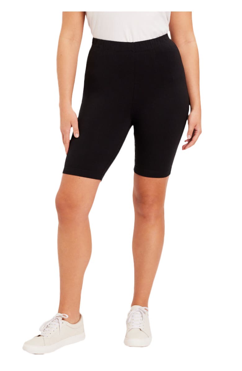 June + Vie Classic Bike Shorts, Main, color, Black